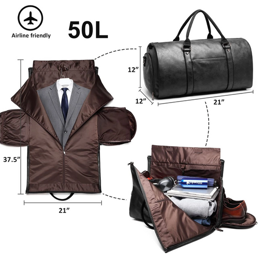 Carry On Garment Travel Leather Bags