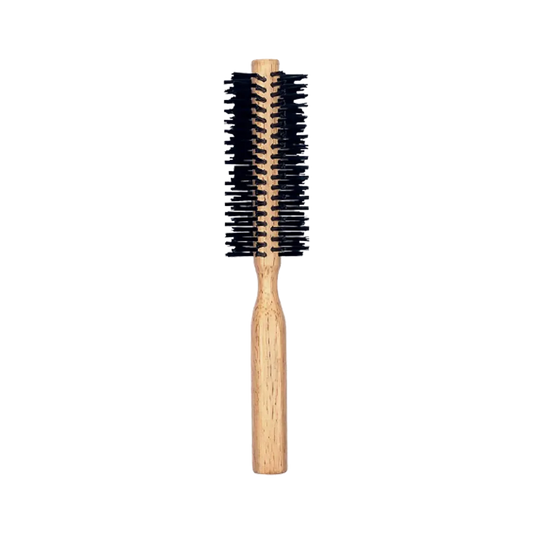 Round Hair Brush With Wooden Handle