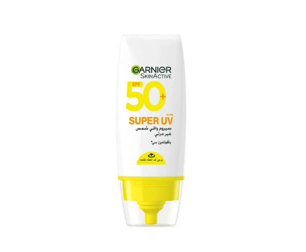 Garnier SkinActive Super UV Serum Sunscreen SPF 50+ – Lightweight & Invisible – 30ML