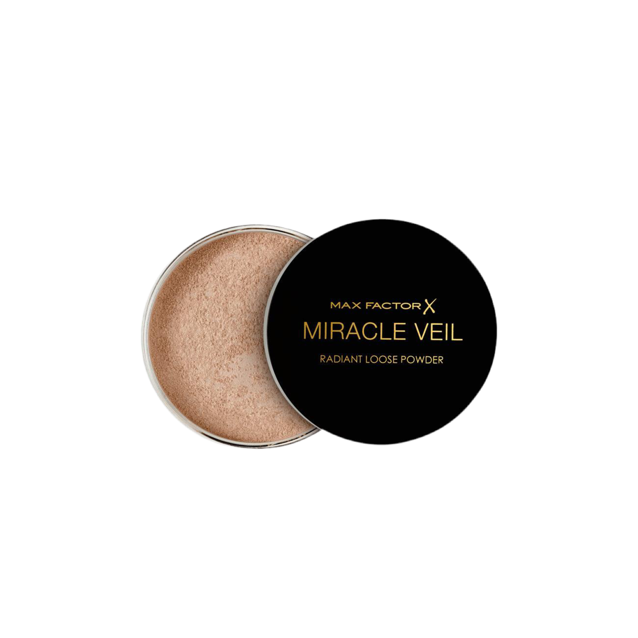 Max Factor Miracle Veil radiant loose powder on a white background