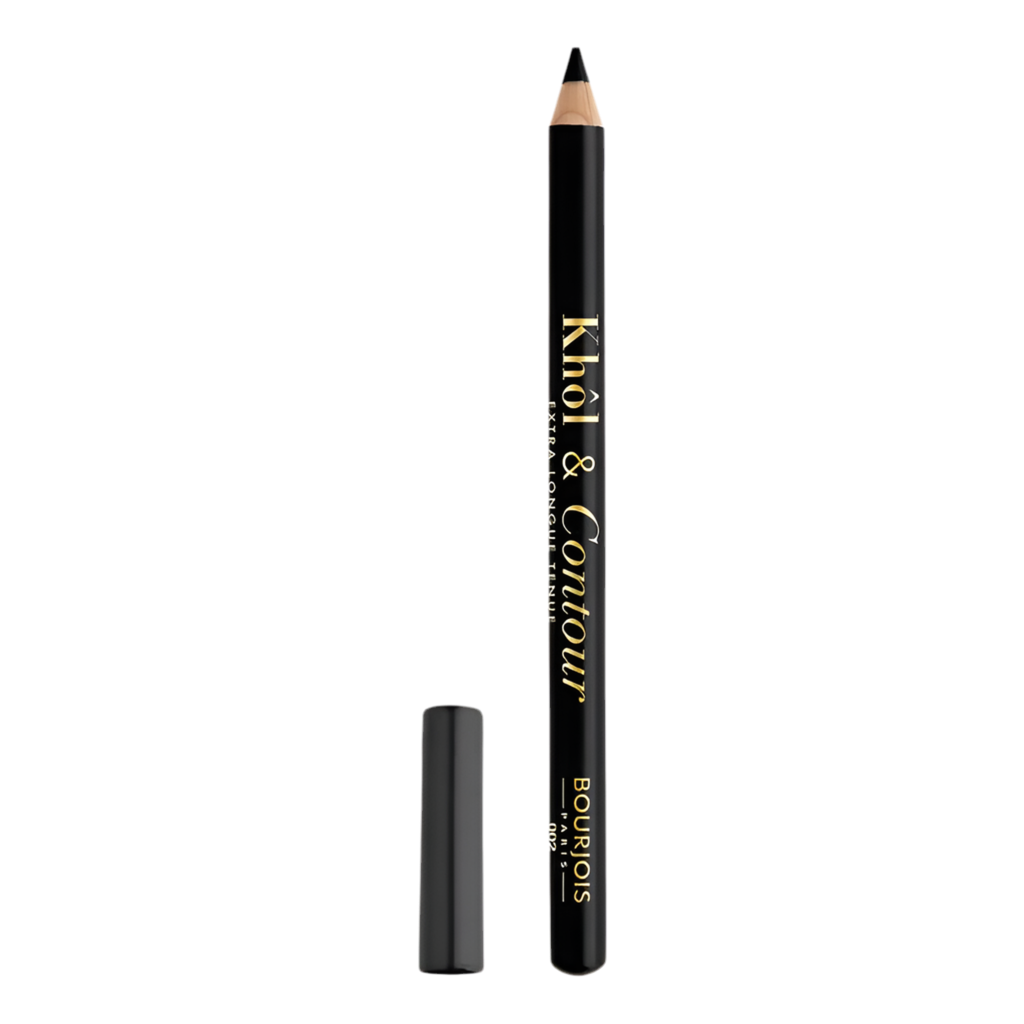 Black eyeliner pencil with Bourjois branding on a white background