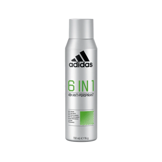 Adidas 6 In 1 Spray Deodorant For Men - 150ml
