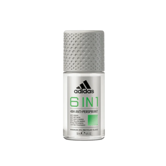 Adidas 6 In 1 Roll On Deodorant For Men - 50ml