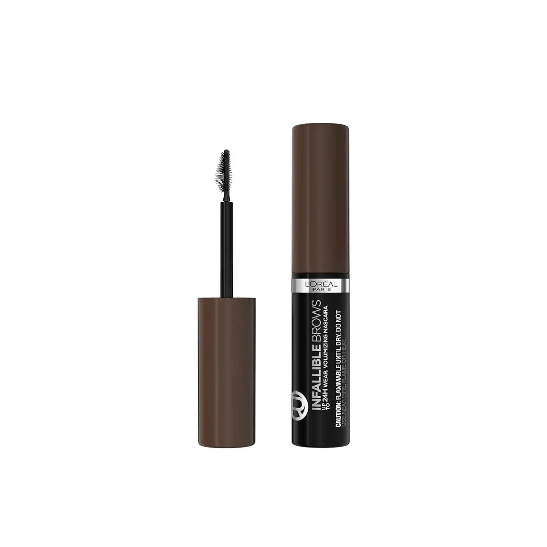 L'Oreal Infallible Brows product with applicator on a white background