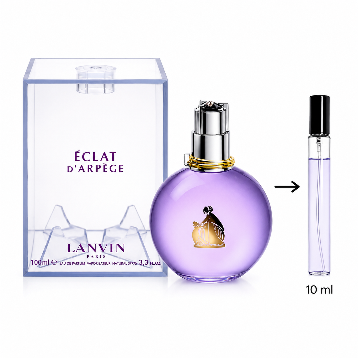 Lanvin Eclat D'Arpège Eau De Parfum For Women - 10 ML / 175 Sprays - Decanted From Original Bottle