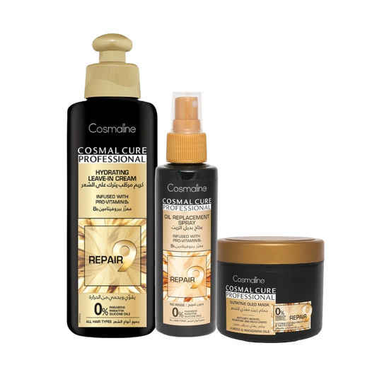 Cosmaline Cosmal Cure Professional Hair Repair 9 Set - 3 Pcs