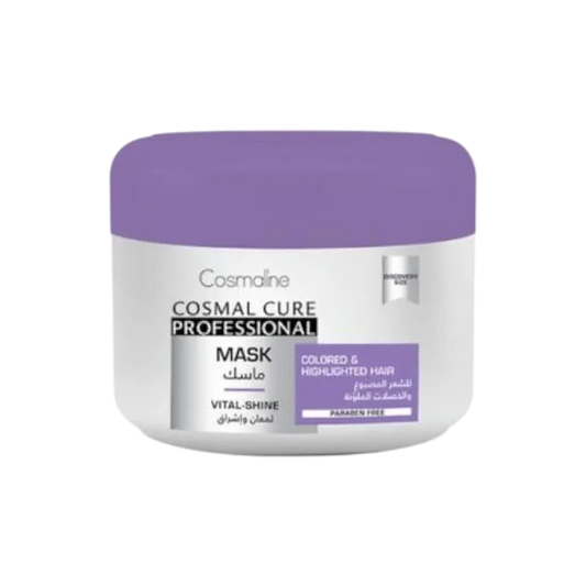 Cosmaline Cosmal Cure Professional Vital Shine Hair Mask For Colored & Highlighted Hair - 450ml