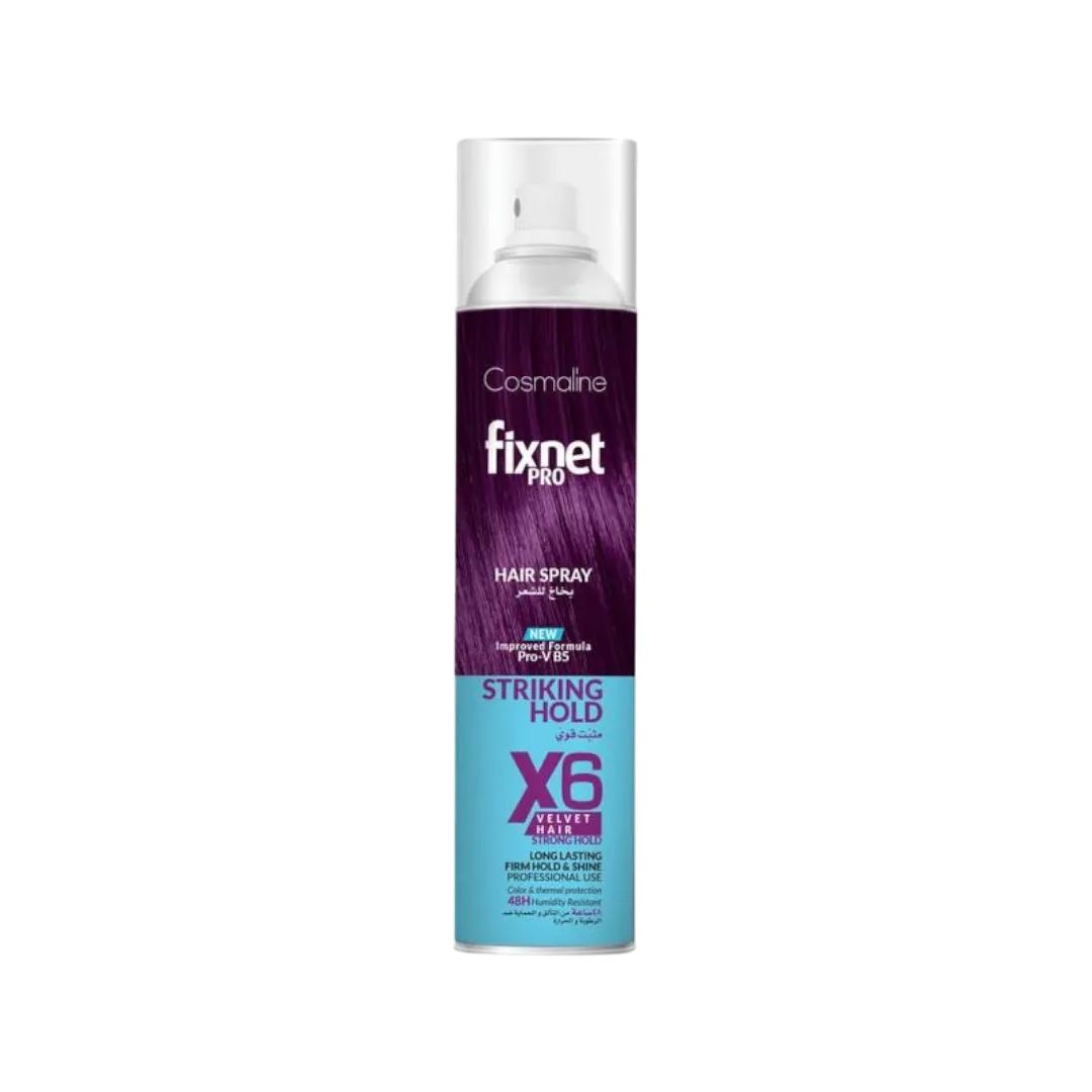 Cosmaline Fixnet Pro Hair Spray X6 Velvet Hair - 500ml