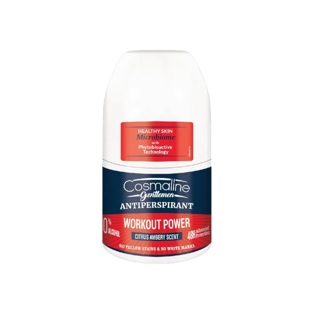 Cosmaline Gentlemen Deodorant Antiperspirant Roll On Workout Power - 50ml