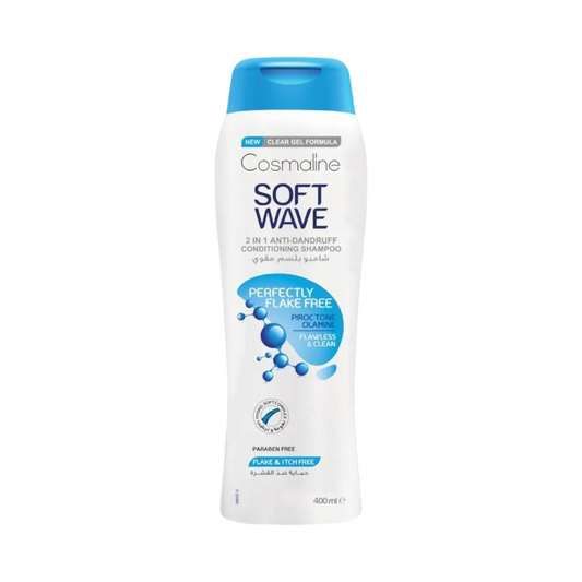 Cosmaline Soft Wave 2 In 1 Perfectly Flake Free Anti Dandruff Shampoo and Conditioner - 400ml