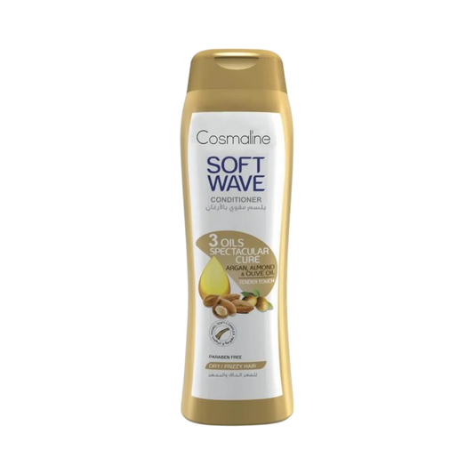 Cosmaline Soft Wave 3 Oils Spectacular Cure Hair Conditioner For Dry/Frizzy Hair - 400ml