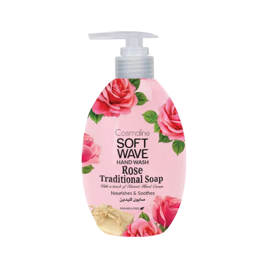 Cosmaline Hand Soap Soft Wave Rose Traditional Soap - 550ml