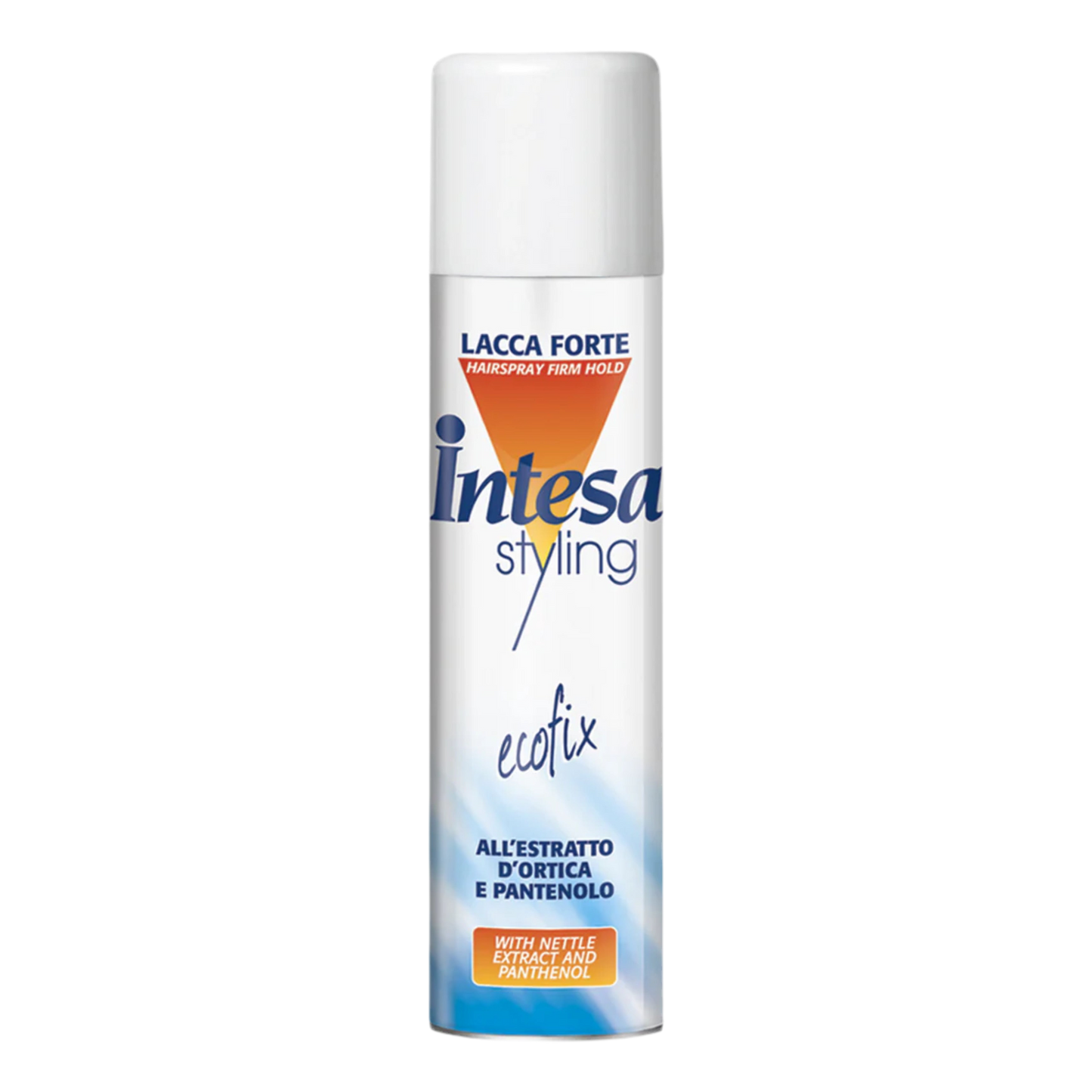 Intesa Styling hairspray can on a white background