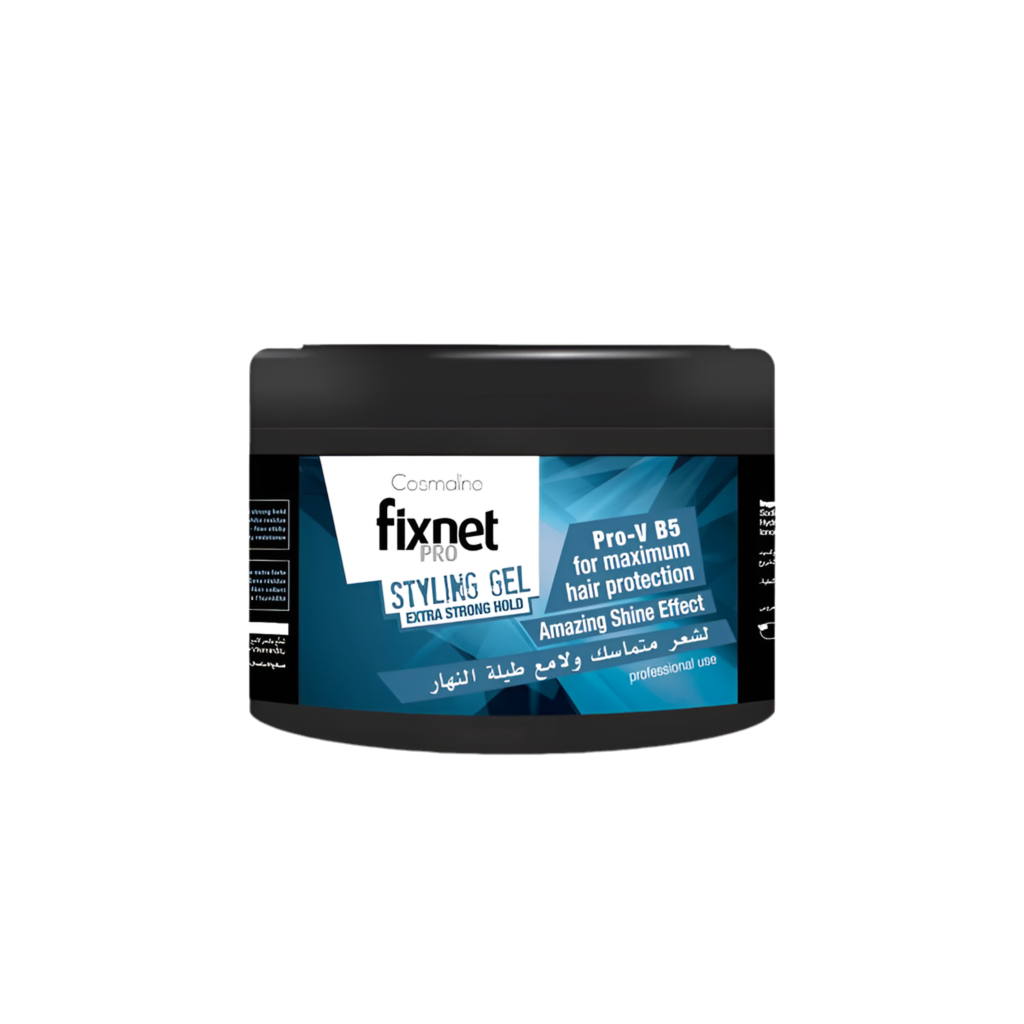 Cosmaline Fixnet Pro Hair Styling Gel Extra Strong Hold Blue 450 ML