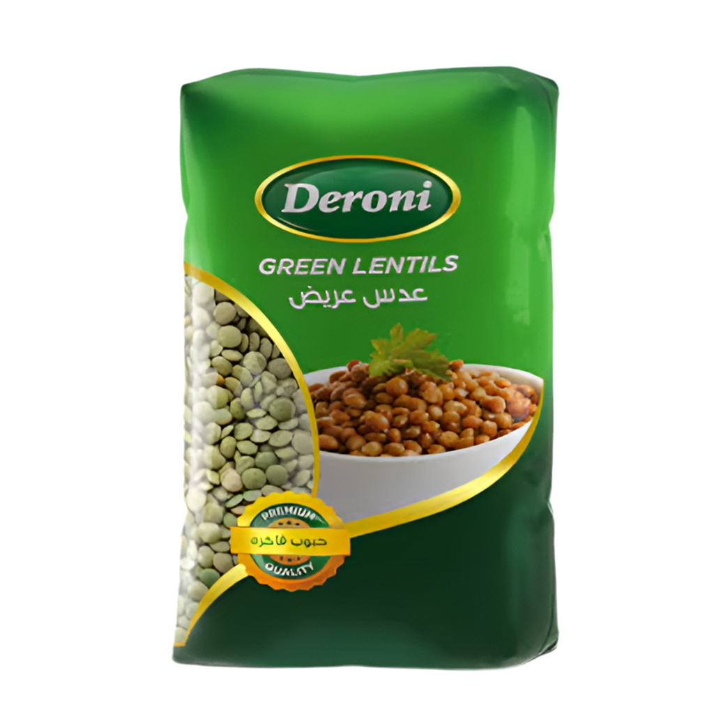 Deroni Green Lentils - 900GR