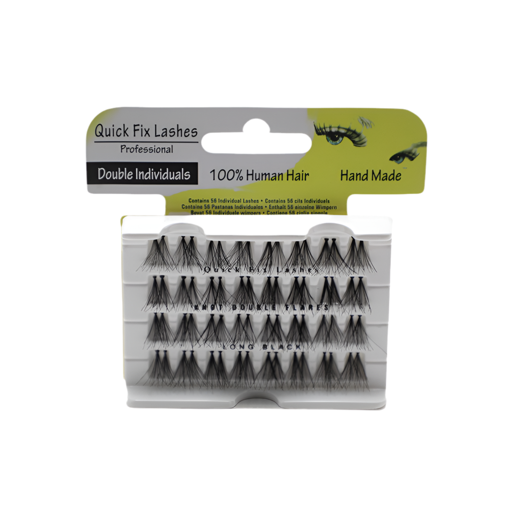 Quick Fix Eye Lashes Individuals Double Flares - Long Black