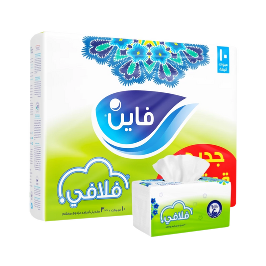 Fine Fluffy Facial Tissues - 10x300 tissues