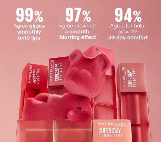 Maybelline Super Stay Teddy Tint – 12H Long-Lasting Soft Matte Lip Tint