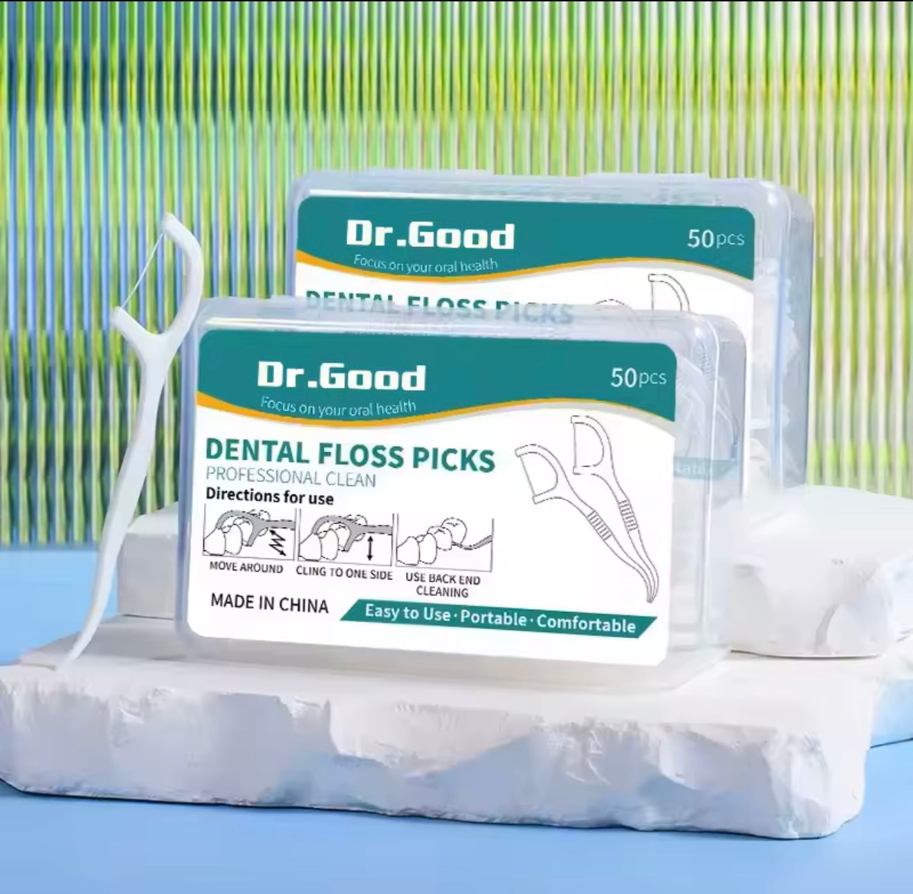 Dental Floss Sticks – 50 PCS - Oral Care Tools for Healthy Teeth & Fresh Breath