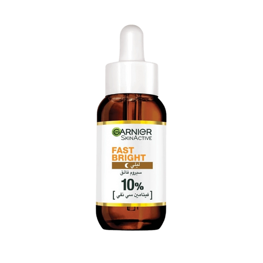 Garnier Fast Bright 10% Pure Vitamin C Brightening Overnight Face Serum - 30ml