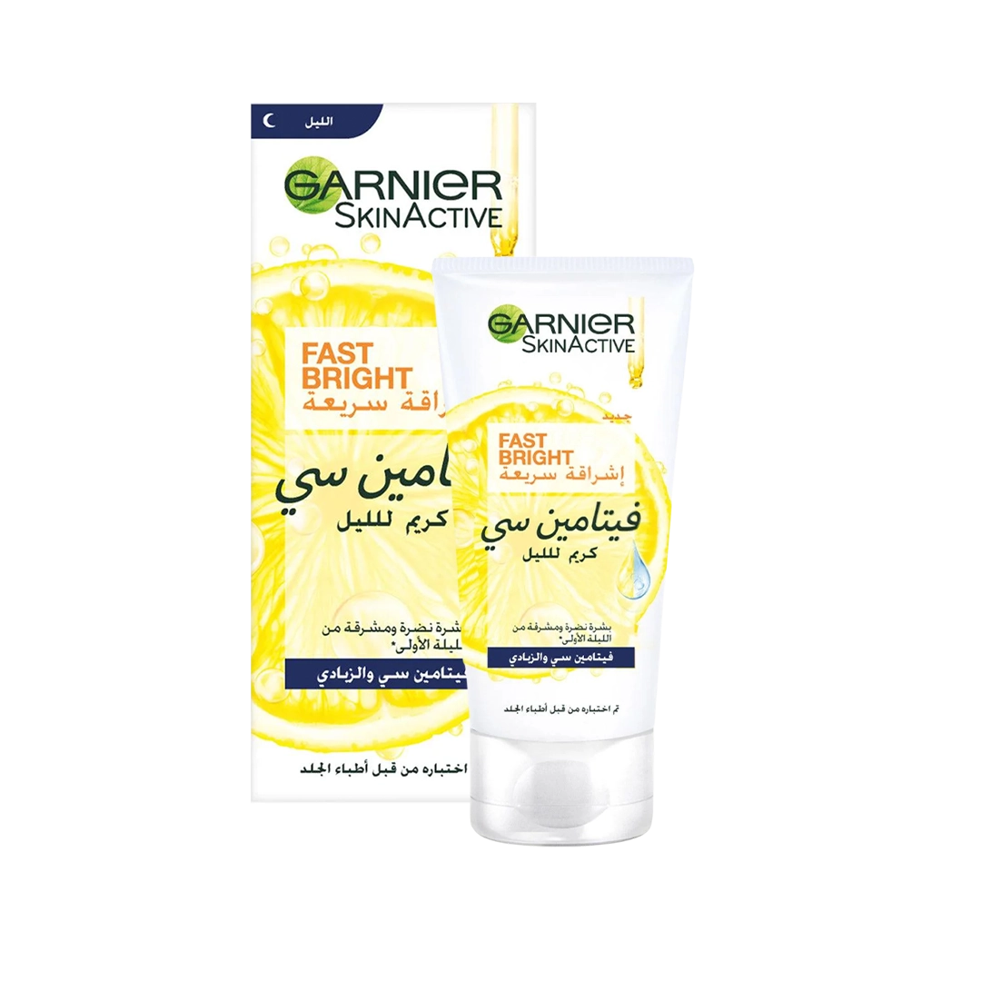 Garnier Fast Bright Vitamin C Brightening Night Cream - 50ml