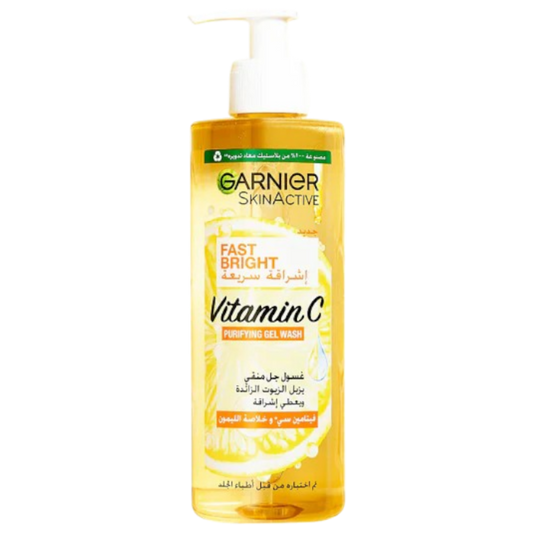Garnier Skin Active Fast Bright Vitamin C Purifying Face Gel Wash - 400ml