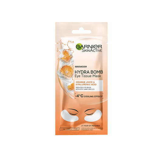 Garnier Super Hydrating Eye Tissue Mask For Anti Dark Circles - Orange Juice