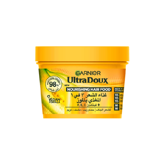 Garnier Ultra Doux Hair Food - Banana and Shea 3 in 1 Treatment Conditioner - 390ml