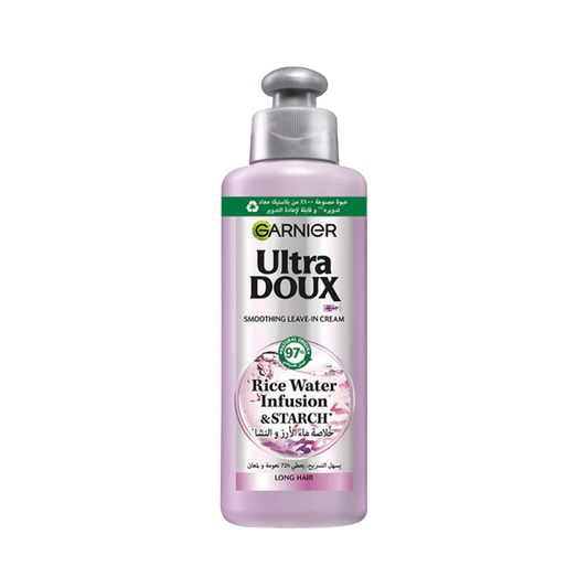 Garnier Ultra Doux Rice Water Infusion and Starch Leave In Cream for Long Hair - 200ml
