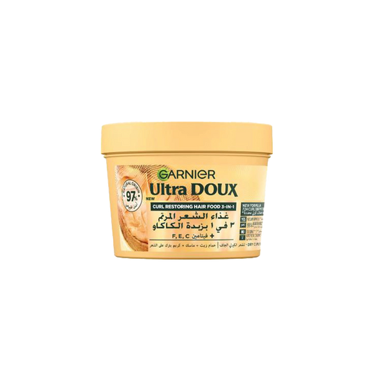 Garnier Ultra Doux Vegan Hair Food - Cocoa Butter & Jojoba Oil 3 in 1 - Treatment Hair Mask - 390ml