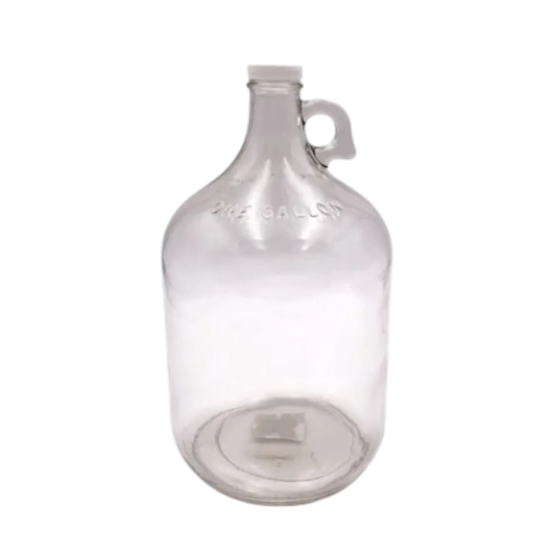 Glass Oil Gallon with Plastic Cap - 1 Gallon - 3.78ltr