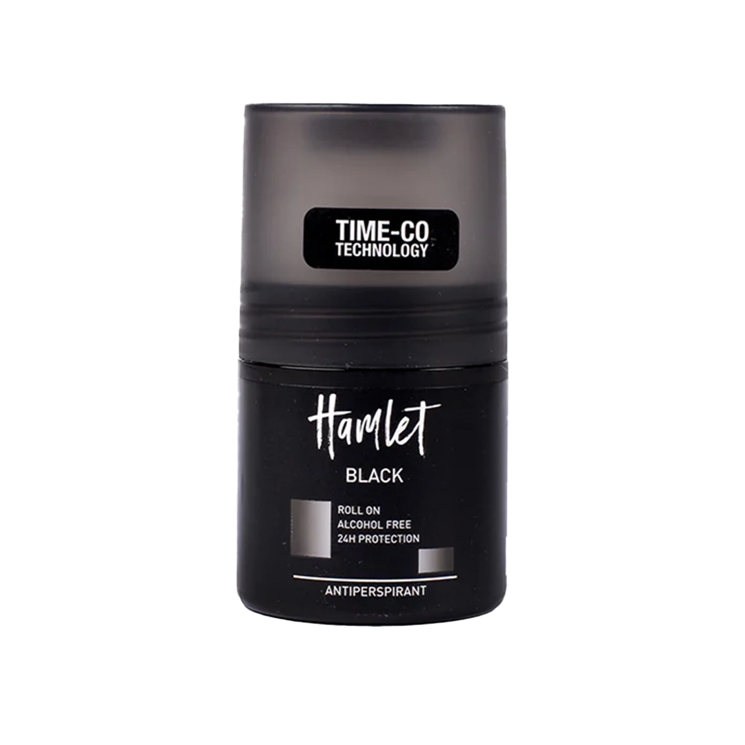 Hamlet Black Roll On Deodorant For Men - 50ml