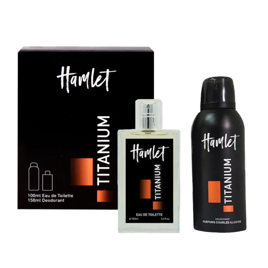 Hamlet Titanium Eau De Toilette and Deodorant Pour Homme Gift Set
