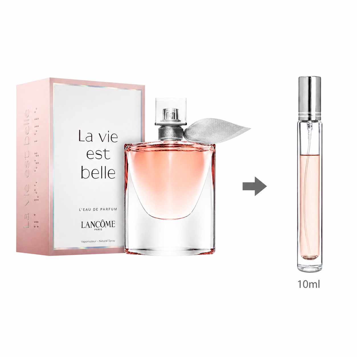Lancôme La Vie Est Belle Eau De Parfum For Women 10 ML - 175 Sprays - Decanted From Original Bottle