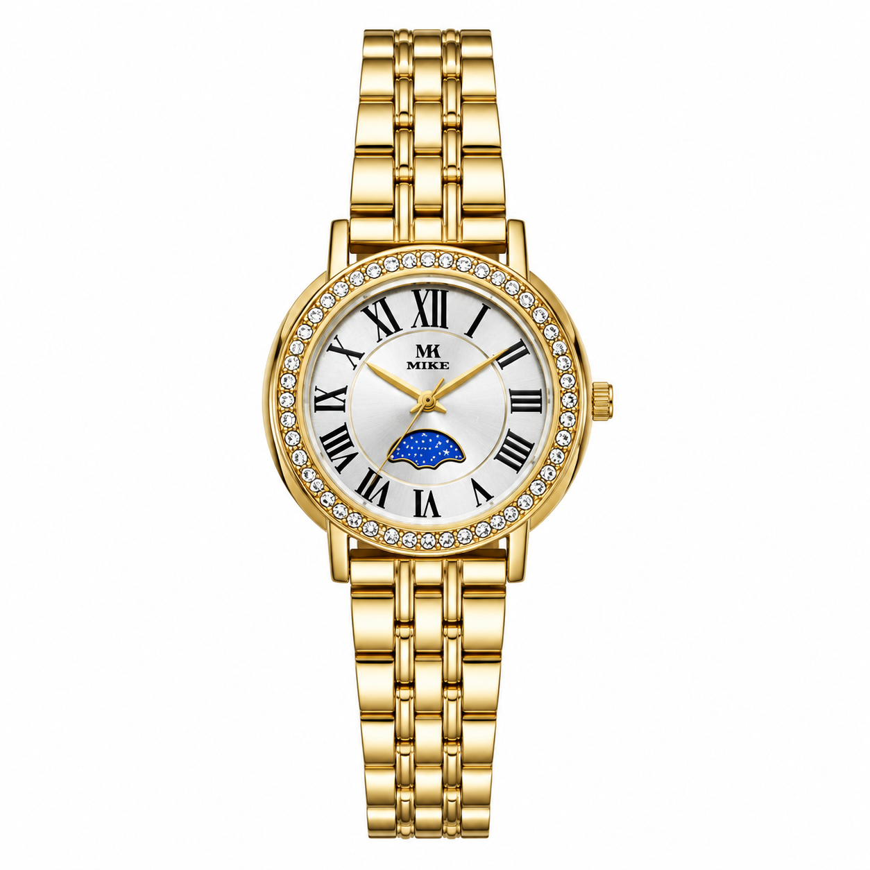 Mike Gold Moon Crystal Watch For Women - 8432L