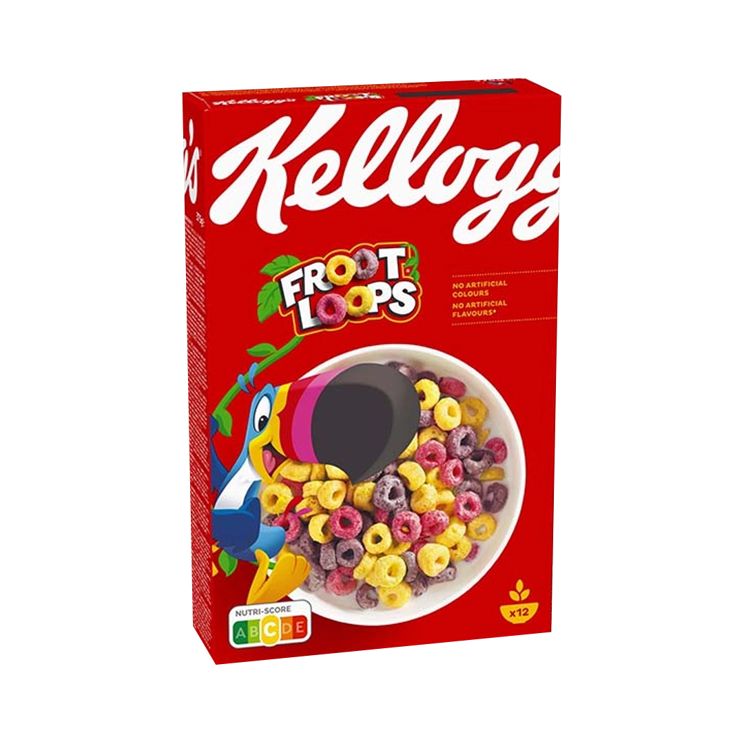 Kellogg's Froot Loops Fruit Corn Flakes Cereal - 375g
