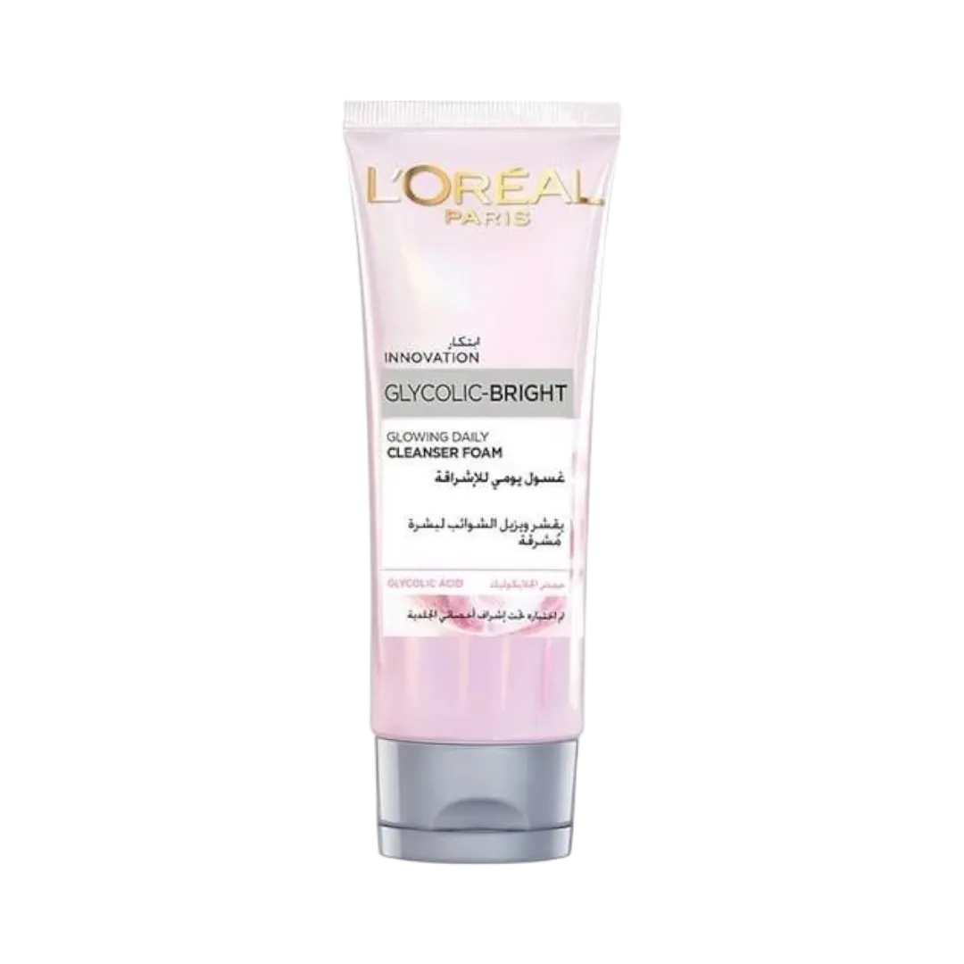 L'Oréal Paris Glycolic-Bright Glowing Daily Facial Cleanser Foam - 100ml