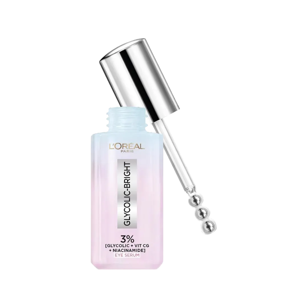 L'Oréal Paris Glycolic Bright Dark Circle Eye Serum With 3% - 30ml
