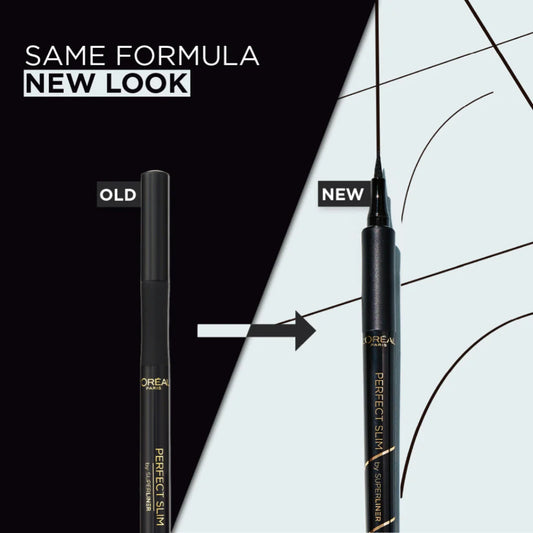L'Oréal Paris Liquid Eyeliner – Superliner Perfect Slim, Smudge-Proof