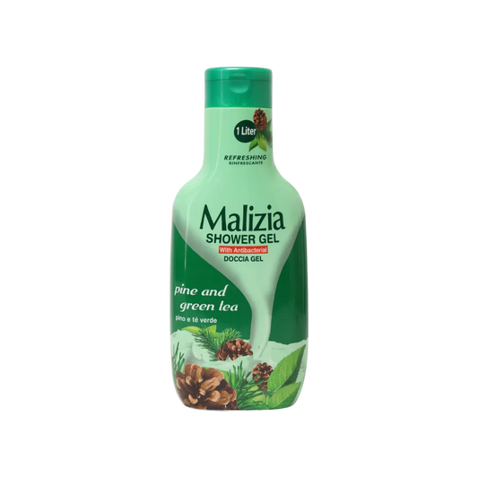 Malizia Shower Gel - Pine & Green tea - 1000ml