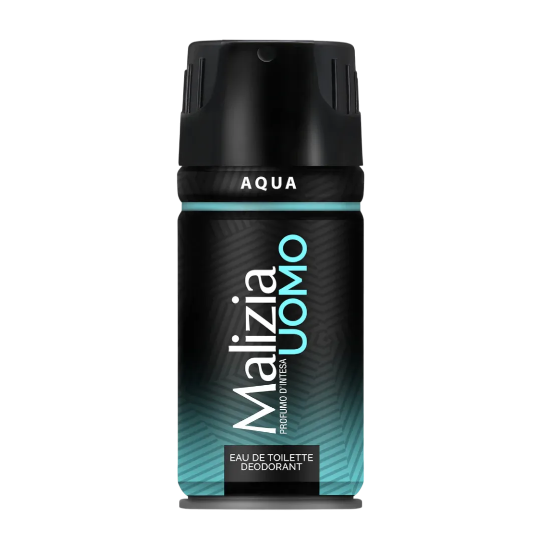 Malizia Uomo Aqua Eau De Toilette Deodorant Spray For Men - 150ml