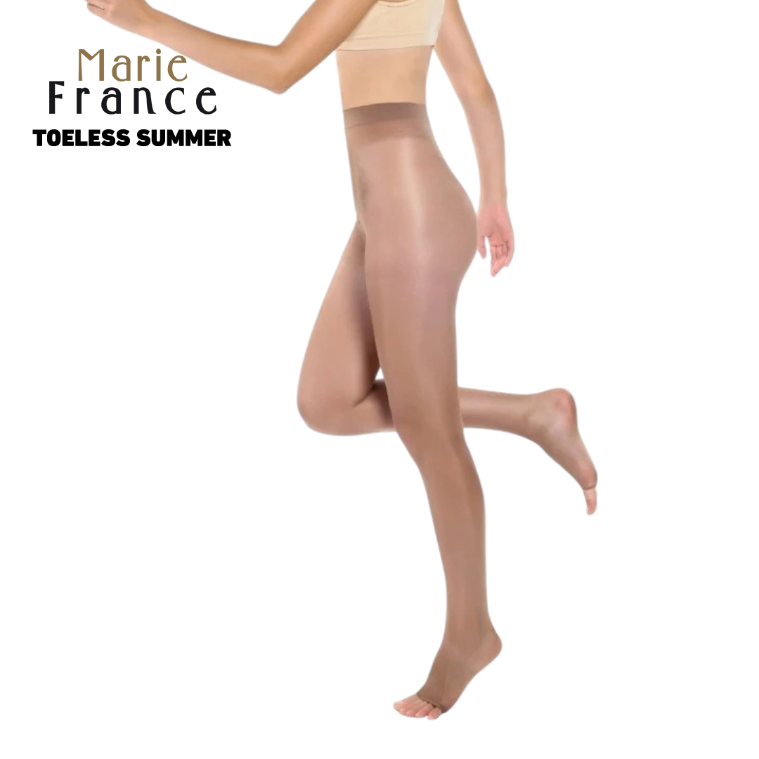 Marie France Basic Tights - Toeless Summer 10 Miel