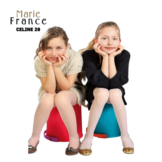 Marie France Girls Tights - Celine 20 Black