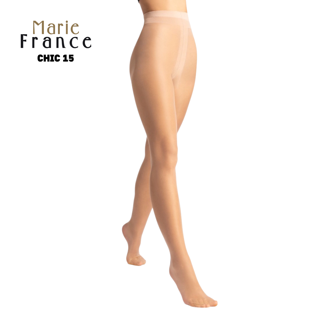 Marie France Tights - Chic 15 Sable