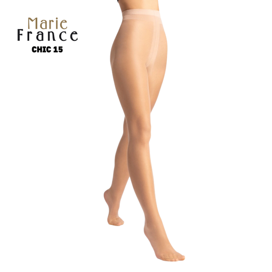 Marie France Tights - Chic 15 Sable