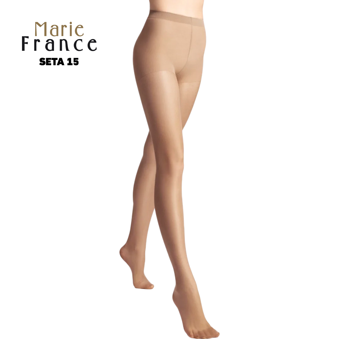 Marie France Tights - Seta 15 Bronze