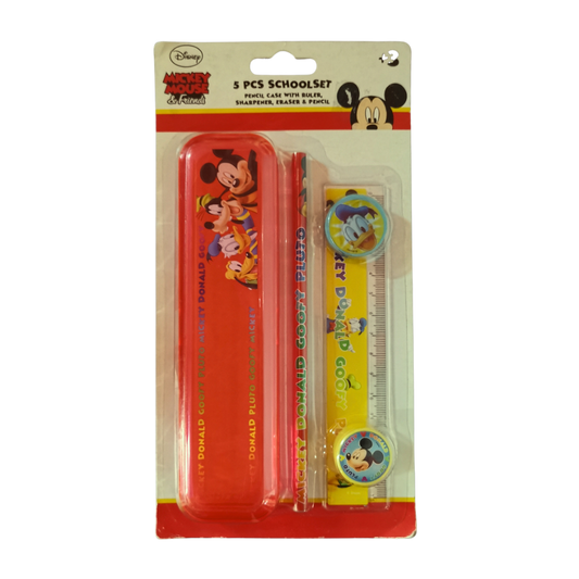 Mickey Mouse And Friends 5 Pcs School Set