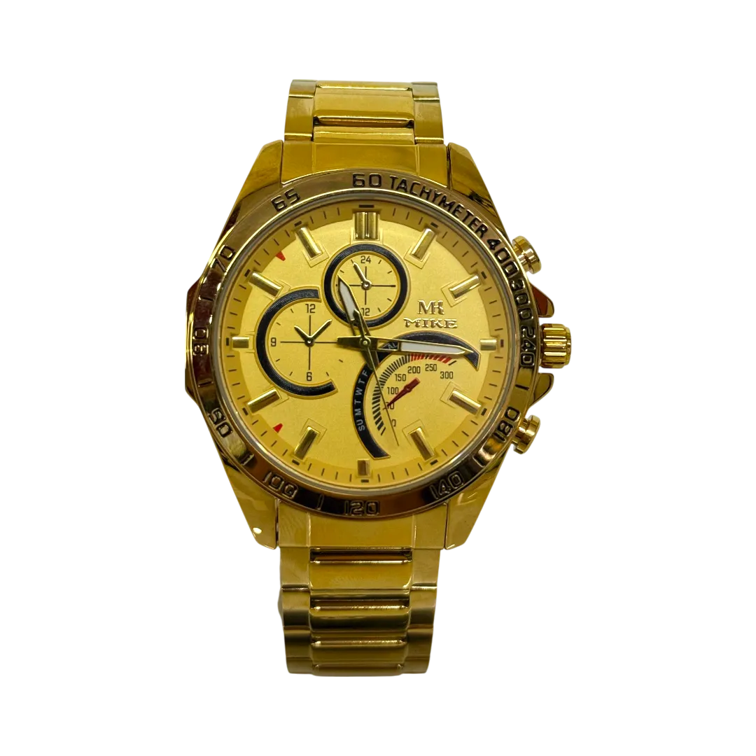 Mike Amazing Watch For Men - All Gold