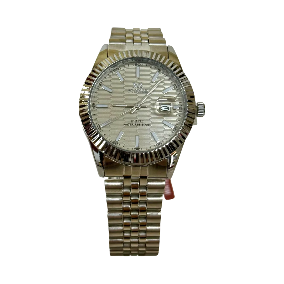 Mike Watch For Men - Silver And White