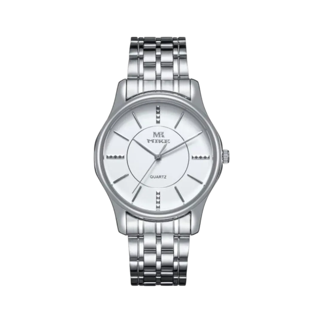 Mike Chic Watch For Men - All Silver